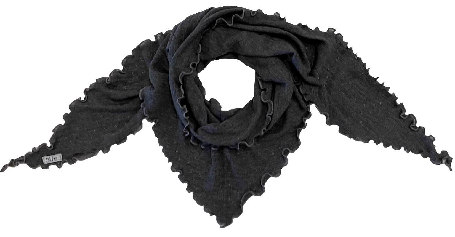 Scarf eyelet merino